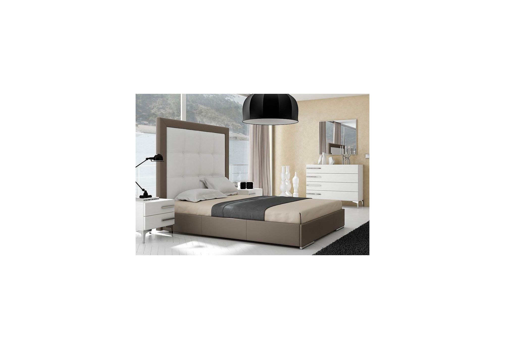 Cabezal de cama ZEUS | Cabeceros de piel natural | Cabezales de piel