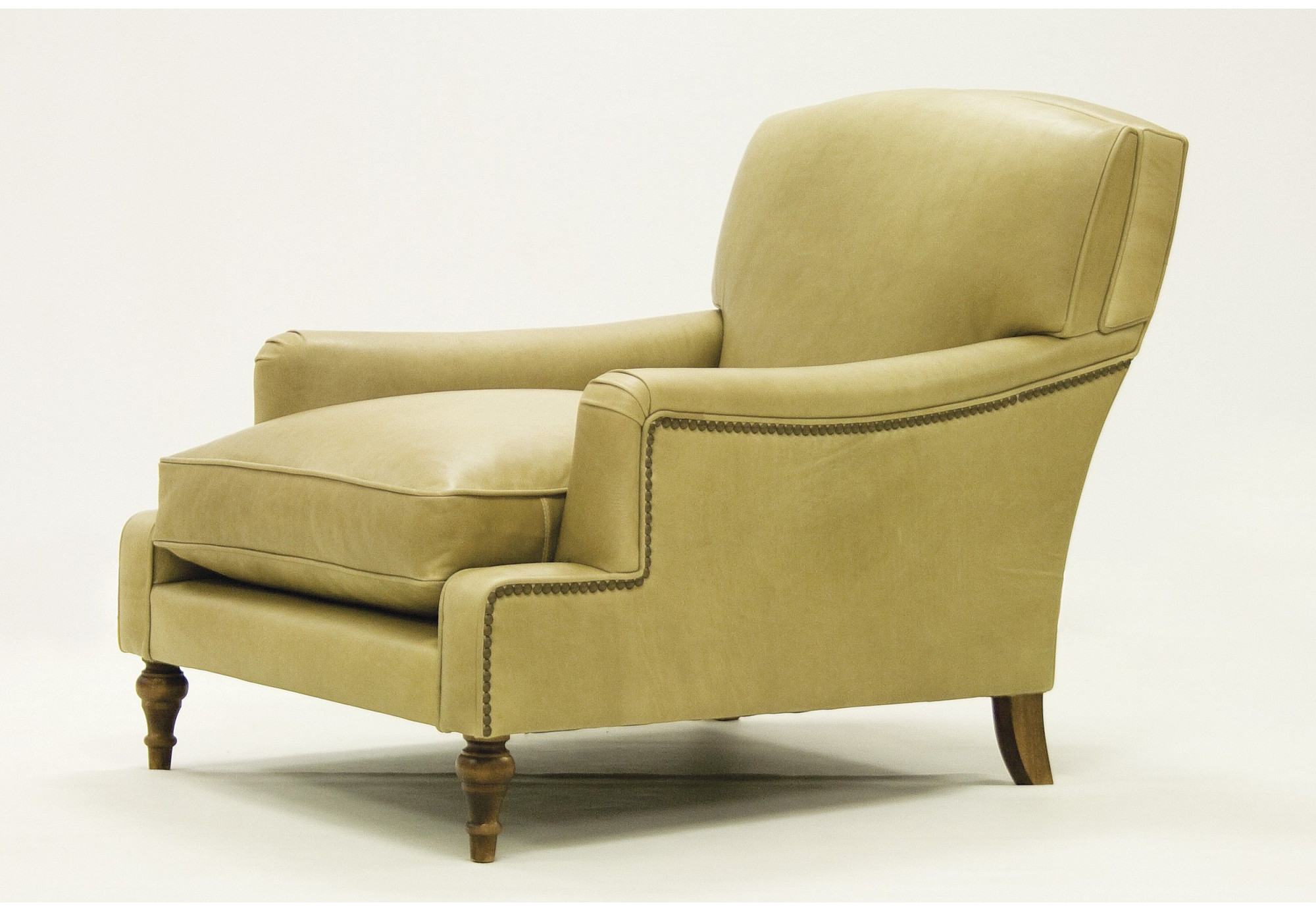 Butaca de piel Paul | Butaca de cuero Clásica Inglesa | SofaHogar