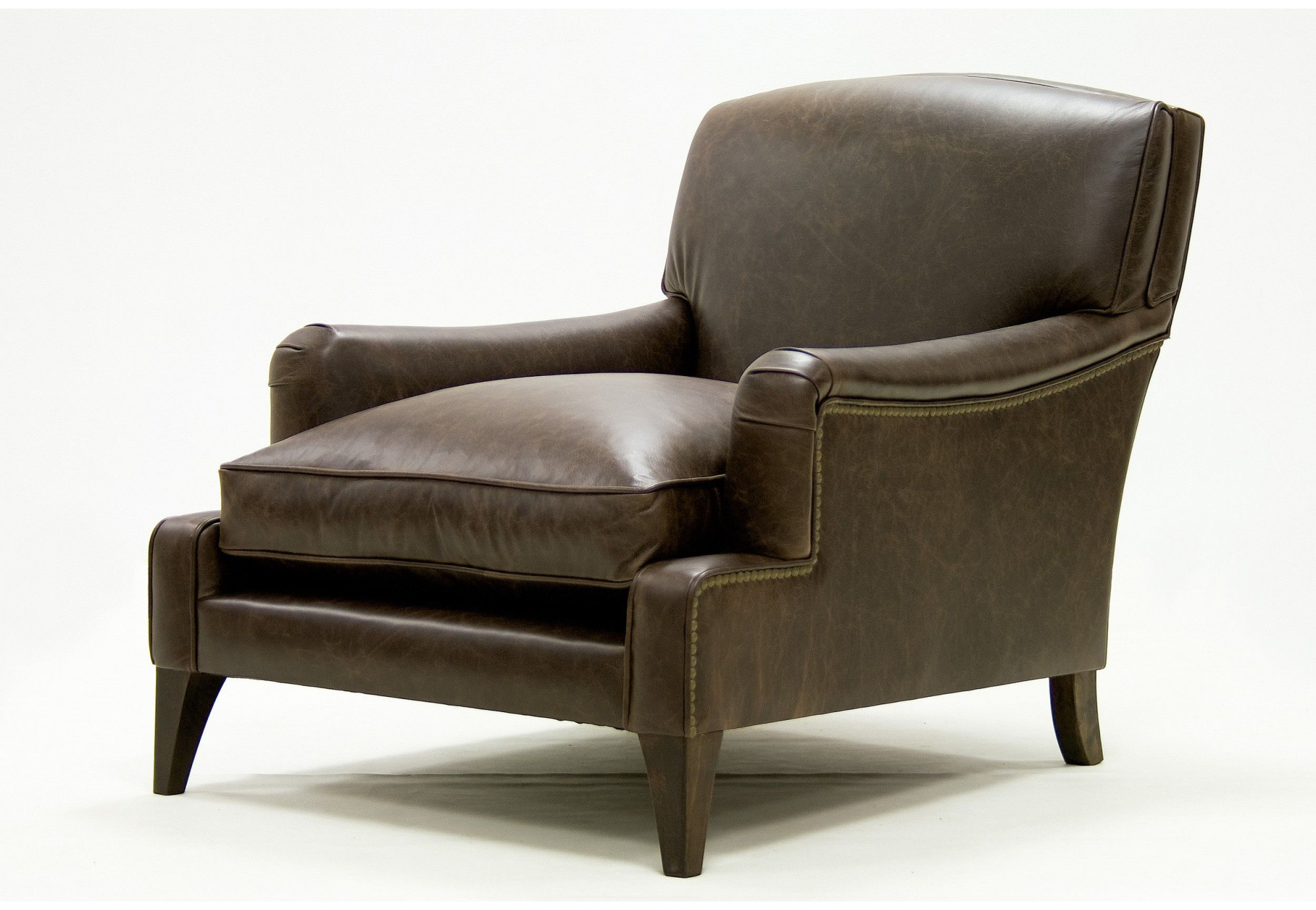 Butaca de piel Paul | Butaca de cuero Clásica Inglesa | SofaHogar