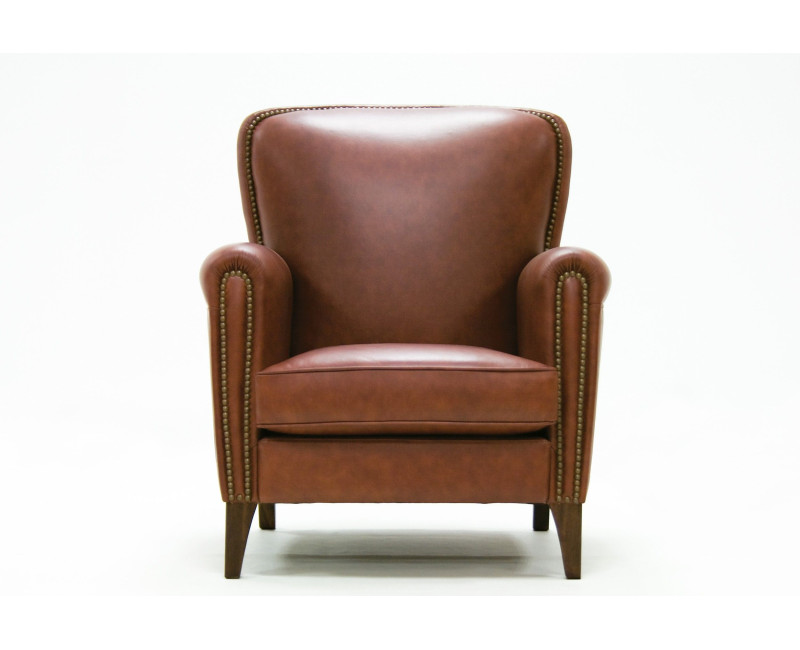 Sillón de piel EVASUN | Sillón tradicional de cuero español online