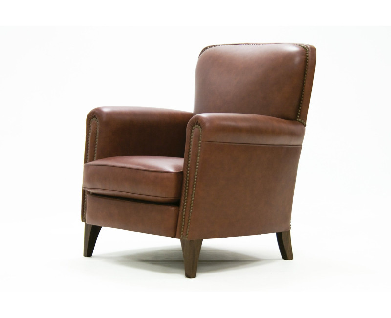 Sillón de piel EVASUN | Sillón tradicional de cuero español online