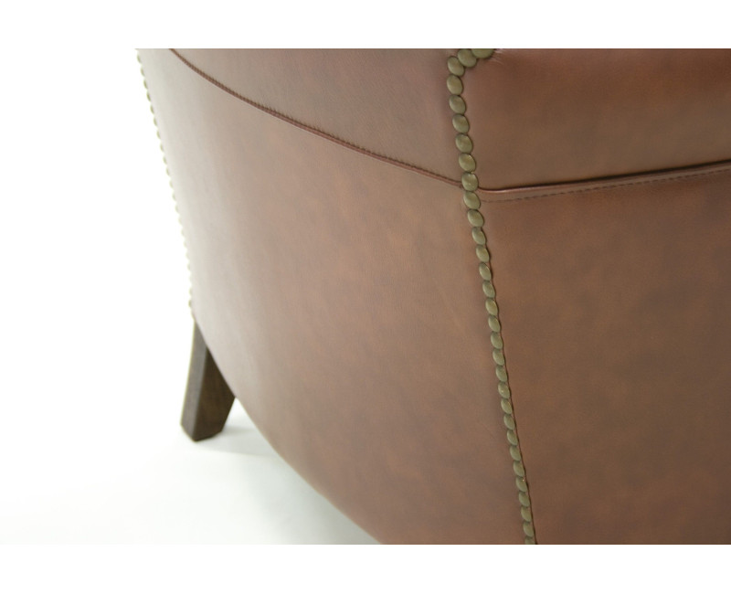 Sillón de piel EVASUN | Sillón tradicional de cuero español online