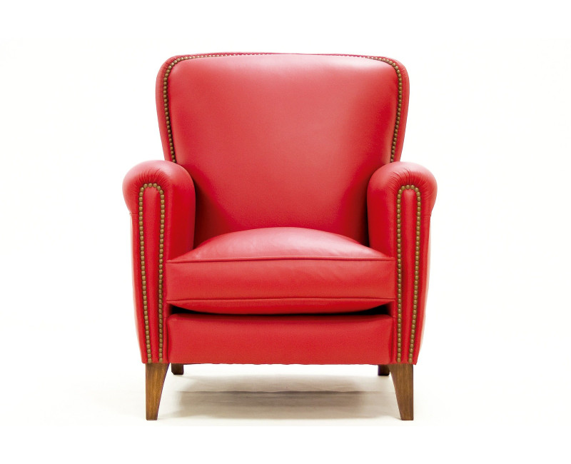 Sillón de piel EVASUN | Sillón tradicional de cuero español online