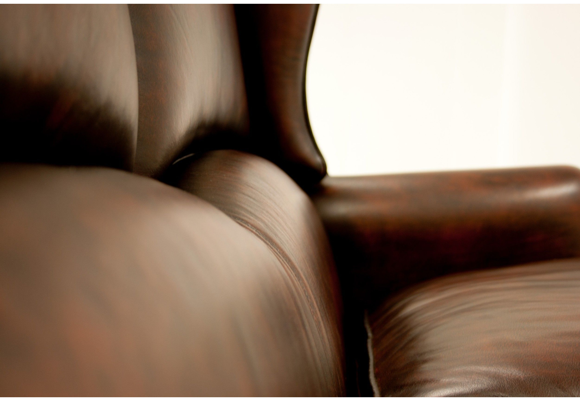 Butaca orejera de lujo Trapio | Butaca en piel natural | Sofahogar