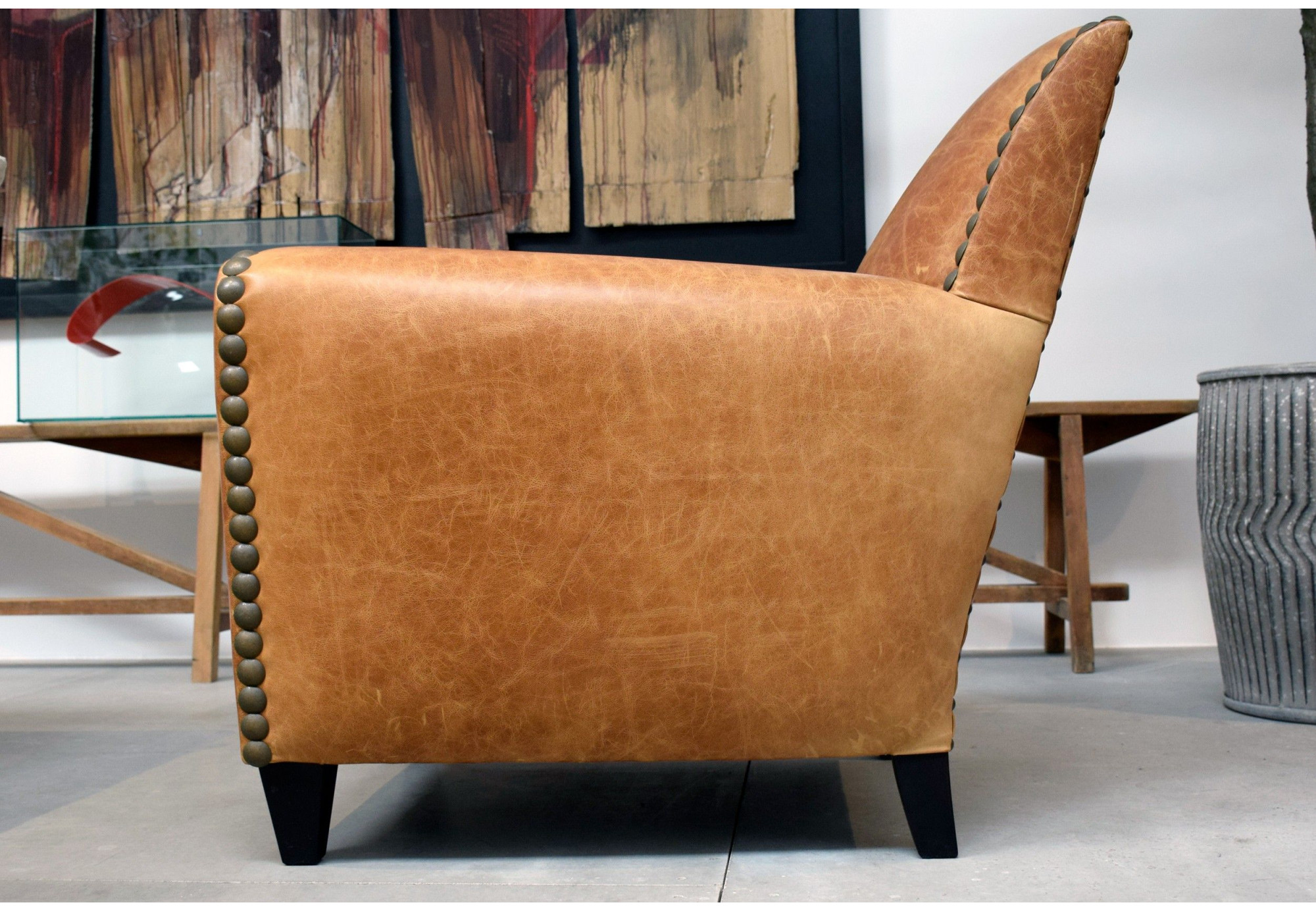 Decó Butaca en Piel Natural | Butacas de piel | Sofahogar