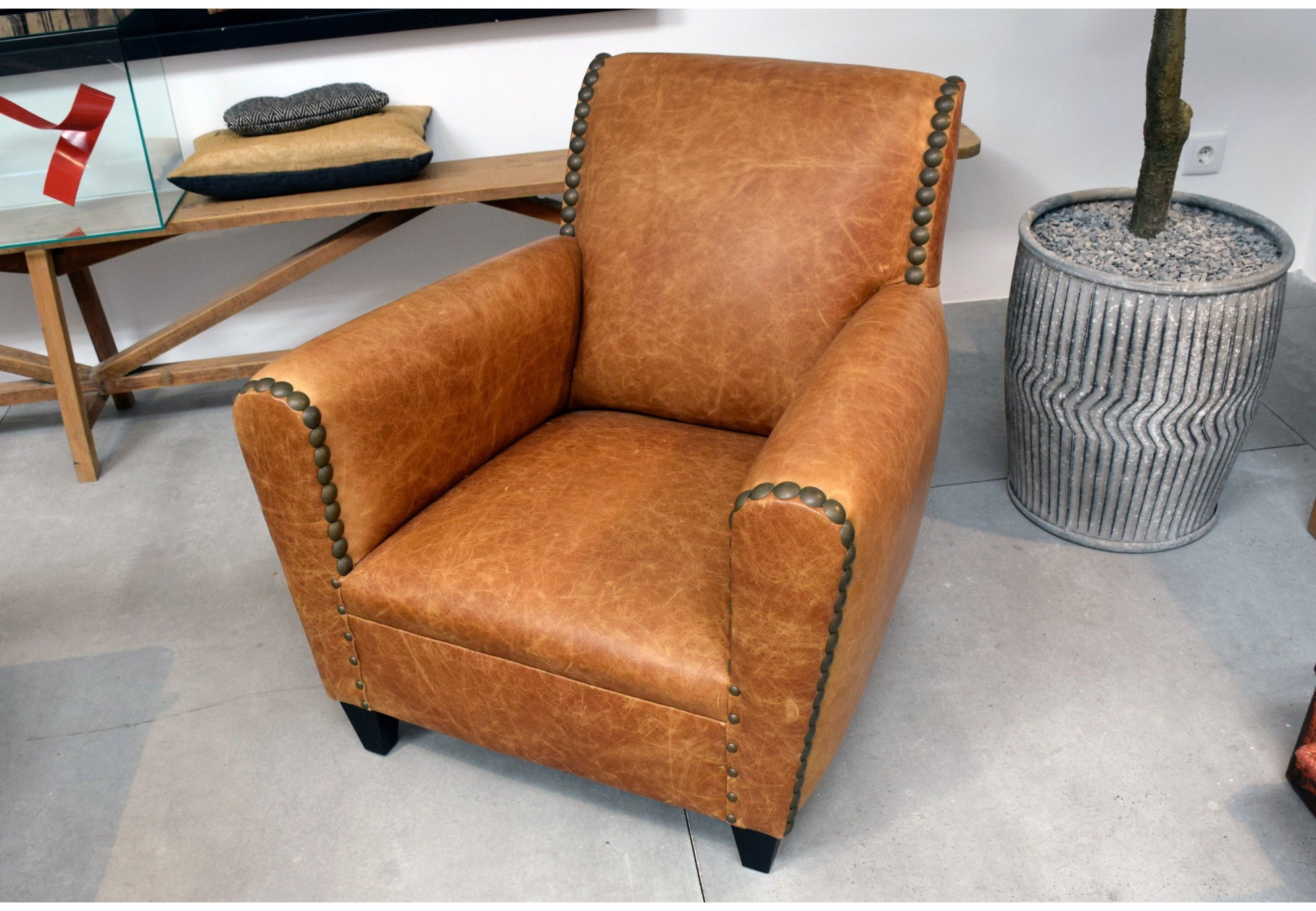 Decó Butaca en Piel Natural | Butacas de piel | Sofahogar