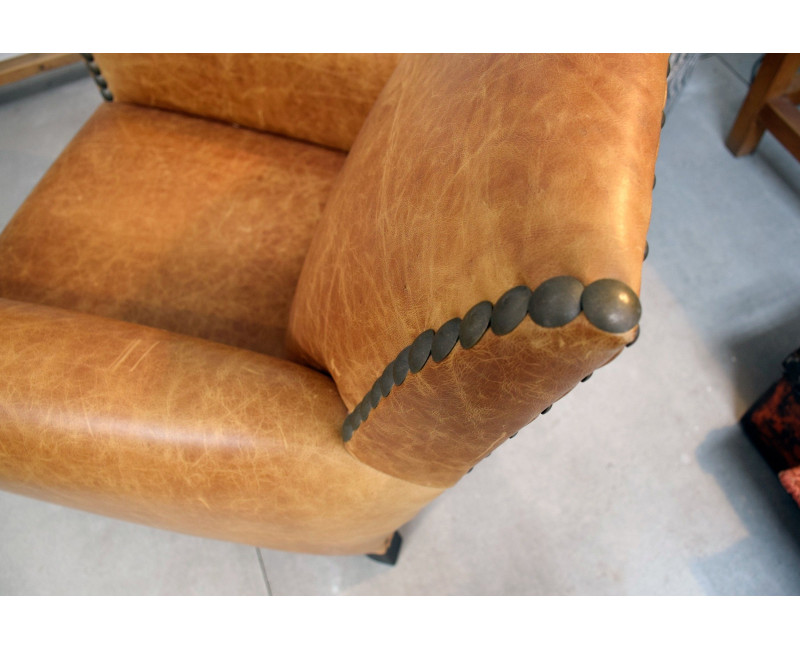 Decó Butaca en Piel Natural | Butacas de piel | Sofahogar