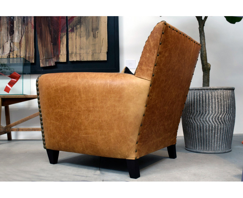 Decó Butaca en Piel Natural | Butacas de piel | Sofahogar
