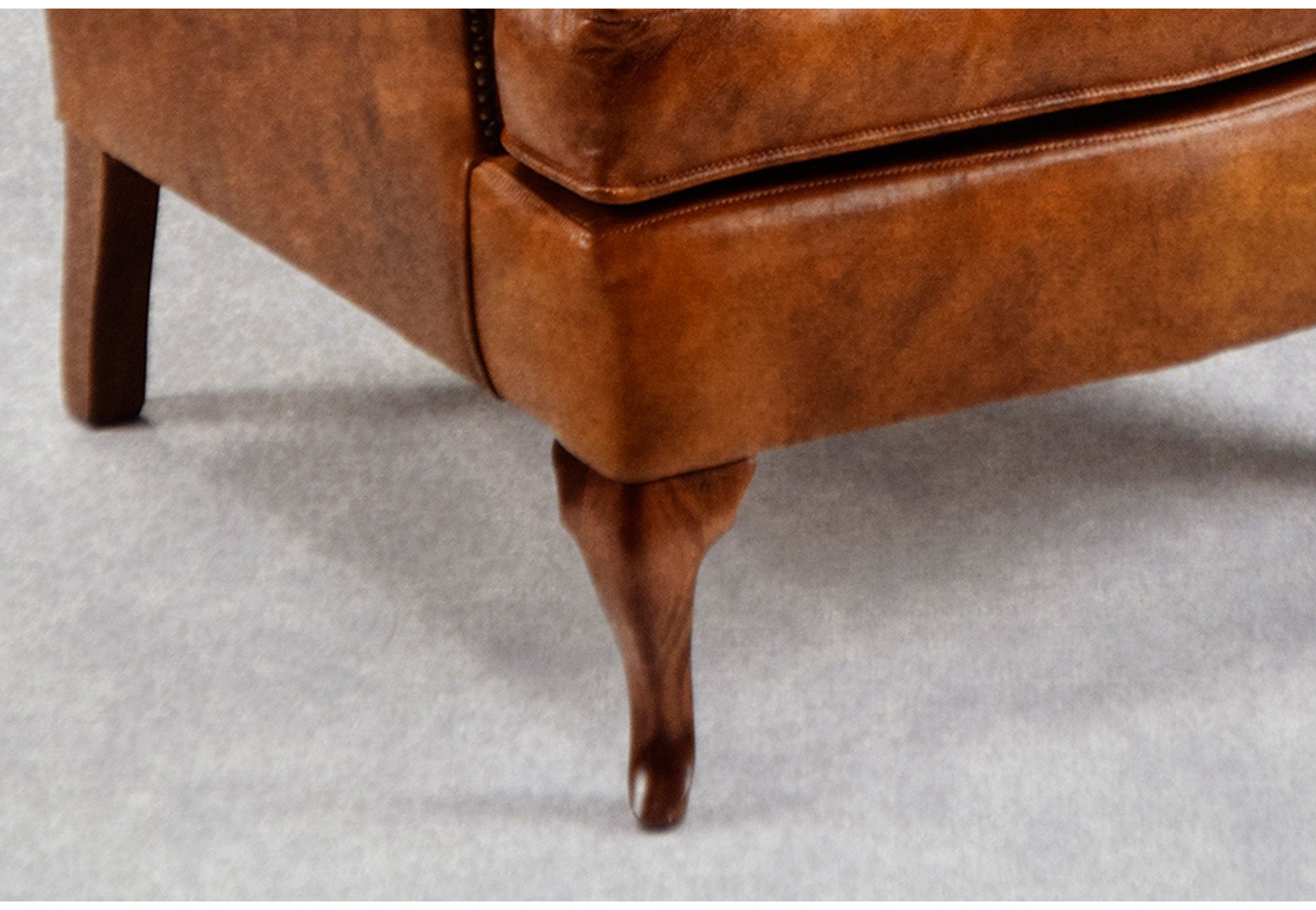 Sillón inglés de piel Lord Byron | Sillón de piel | Sofahogar