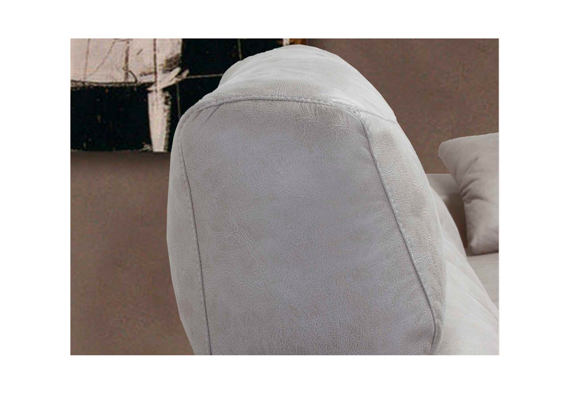 Sofá 3 plazas con chaise longue en piel vaca natural | SofaHogar