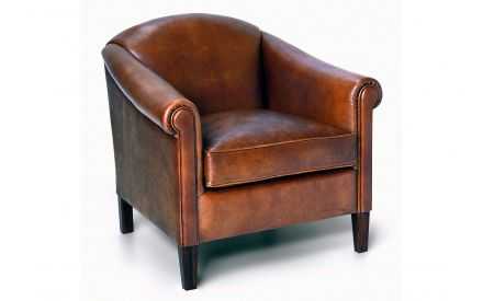 Sofá Cuero Clásico Cuero Natural Auténtico - Modelo CASTILLO