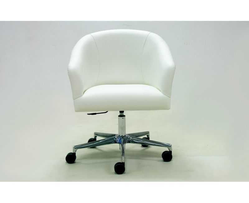 Sillón oficina despacho girartorio en piel natural | Sillón de piel