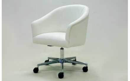 Sillón oficina despacho girartorio en piel natural | Sillón de piel 2