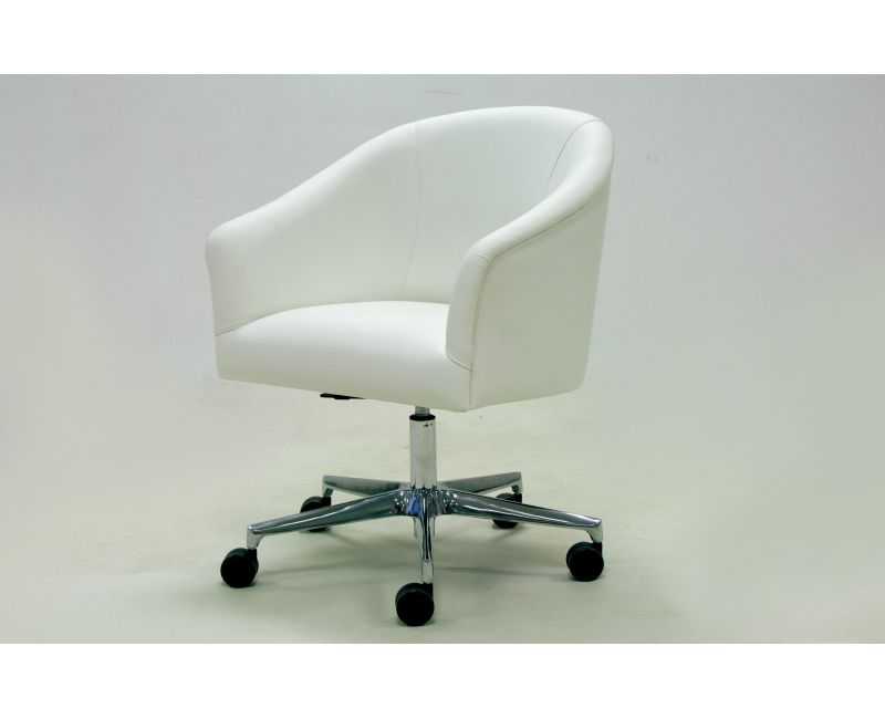 Sillón oficina despacho girartorio en piel natural | Sillón de piel