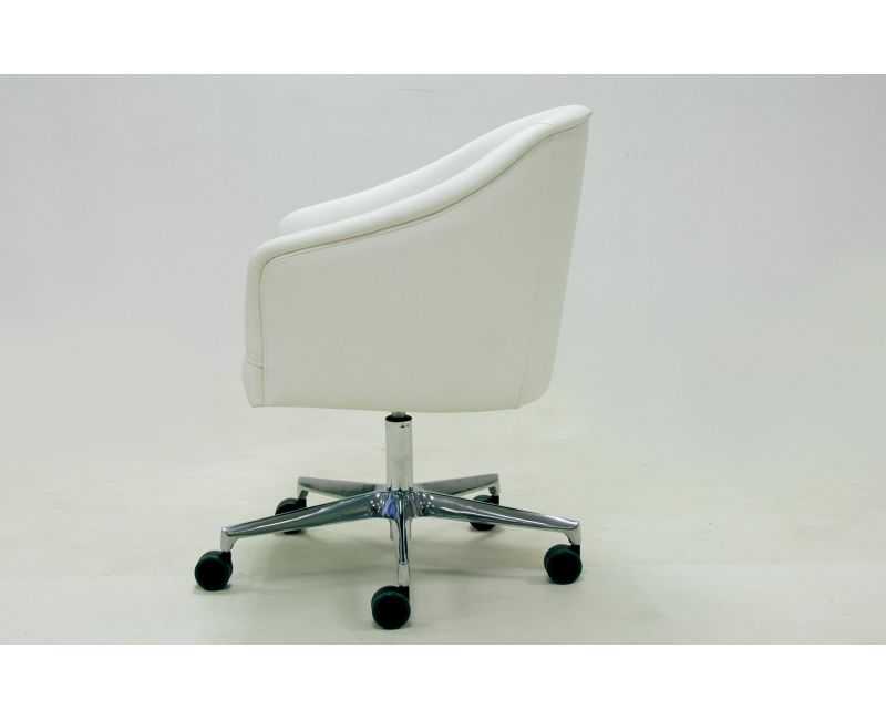 Sillón oficina despacho girartorio en piel natural | Sillón de piel