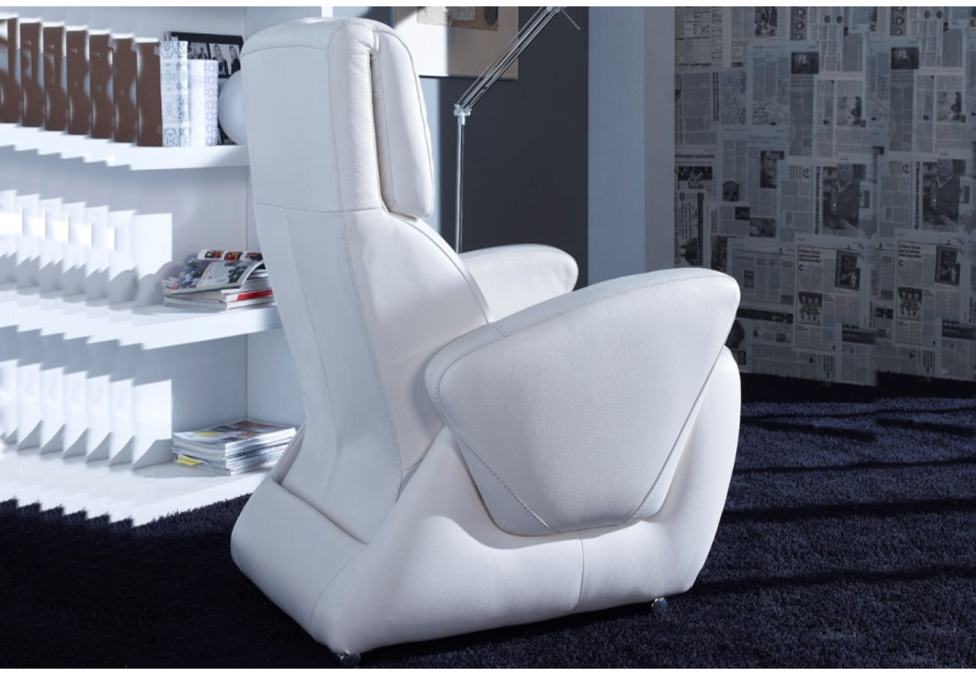 Sillón relax en piel natural Ohio | Sillones relax | Sofá Hogar