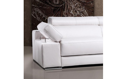 Sofá Chaselongue Piel Natural 2