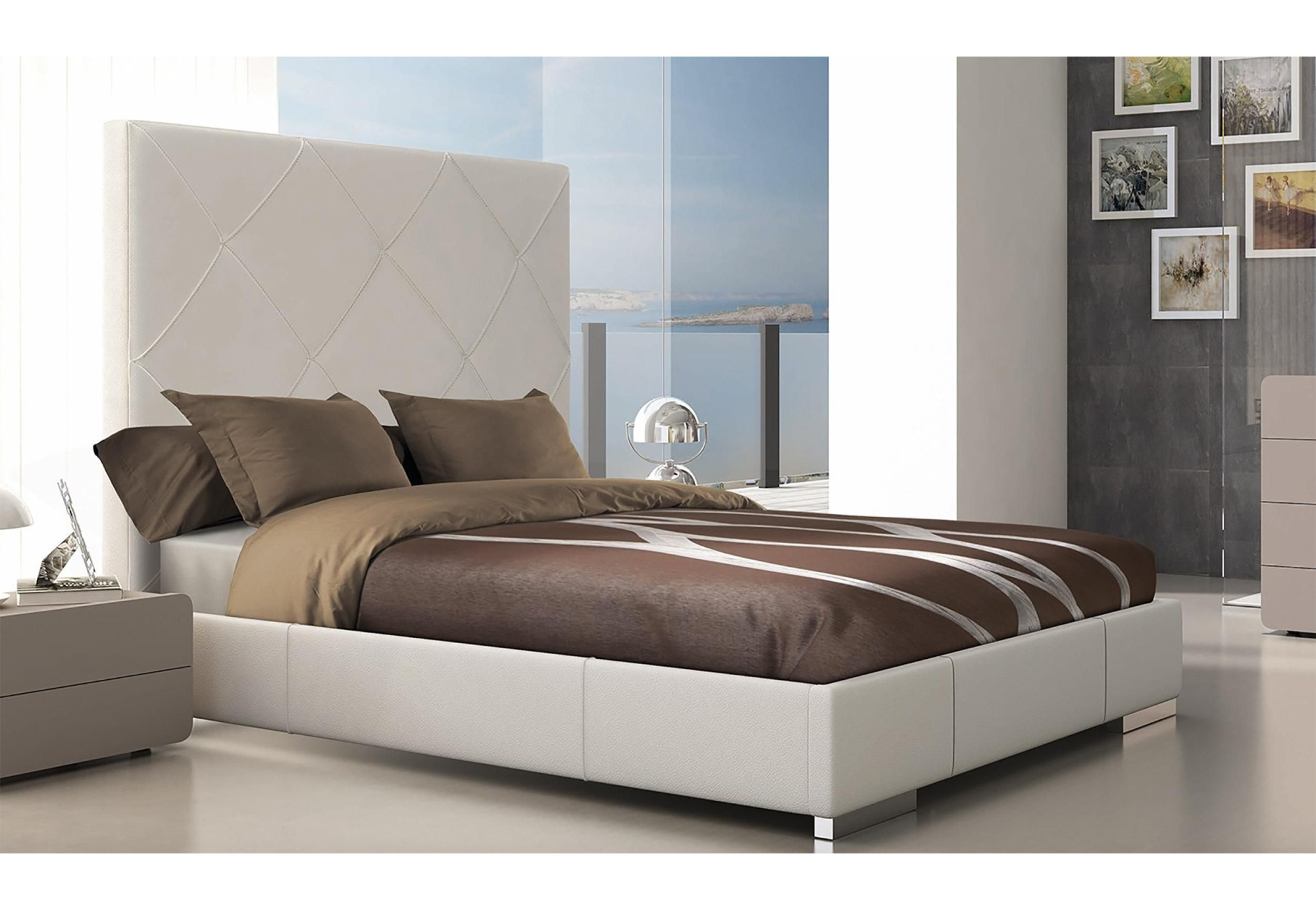 Cabecero dormitorio en piel Titanic | Cabeceros de piel | SofaHogar com