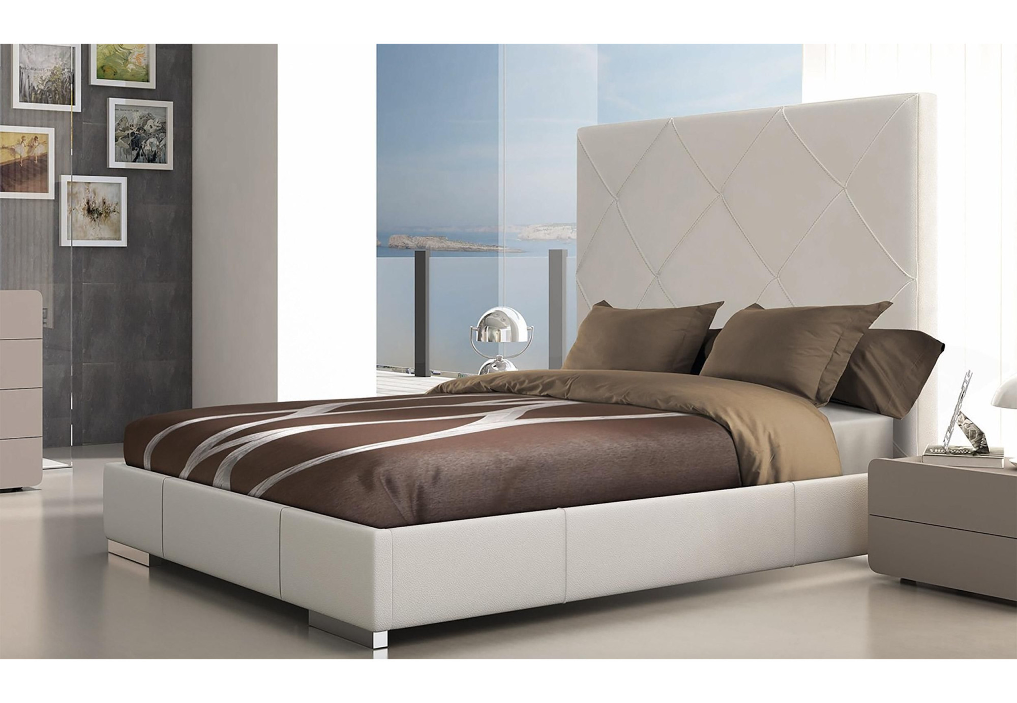 Cabecero dormitorio en piel Titanic | Cabeceros de piel | Sofahogar