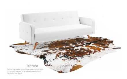 Piel Natural Decoración Sofás Hogar Alfombra Toro Normando