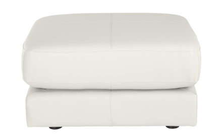 Puff Moderno Piel Natural Anilina Diseño Modelo ACCESORIO