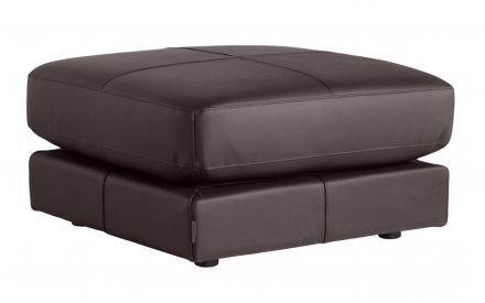 Puff Moderno Piel Natural Anilina Diseño Modelo ACCESORIO