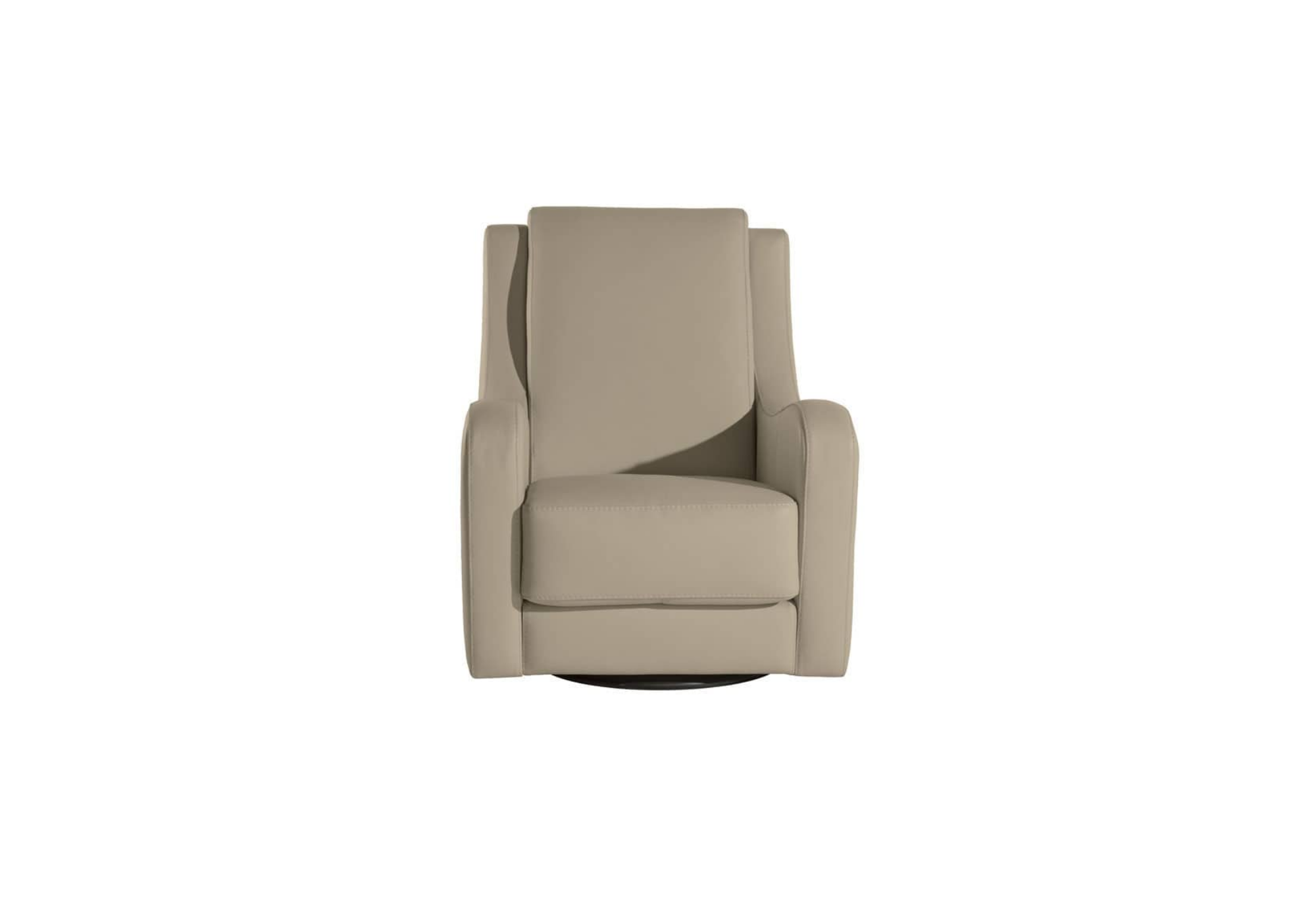 Sillón de piel giratorio Bryton | Sillón de piel | SofaHogar