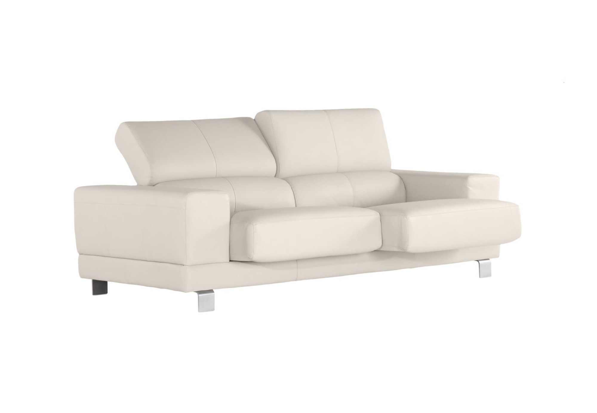 Chaise Longue de Piel de Vaca Natural Oklahoma | Chaiselongue de Piel