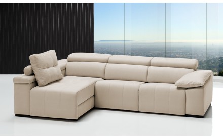 ChaiseLongue Relax Moderna Eléctrica Piel Natural  - Económica 2