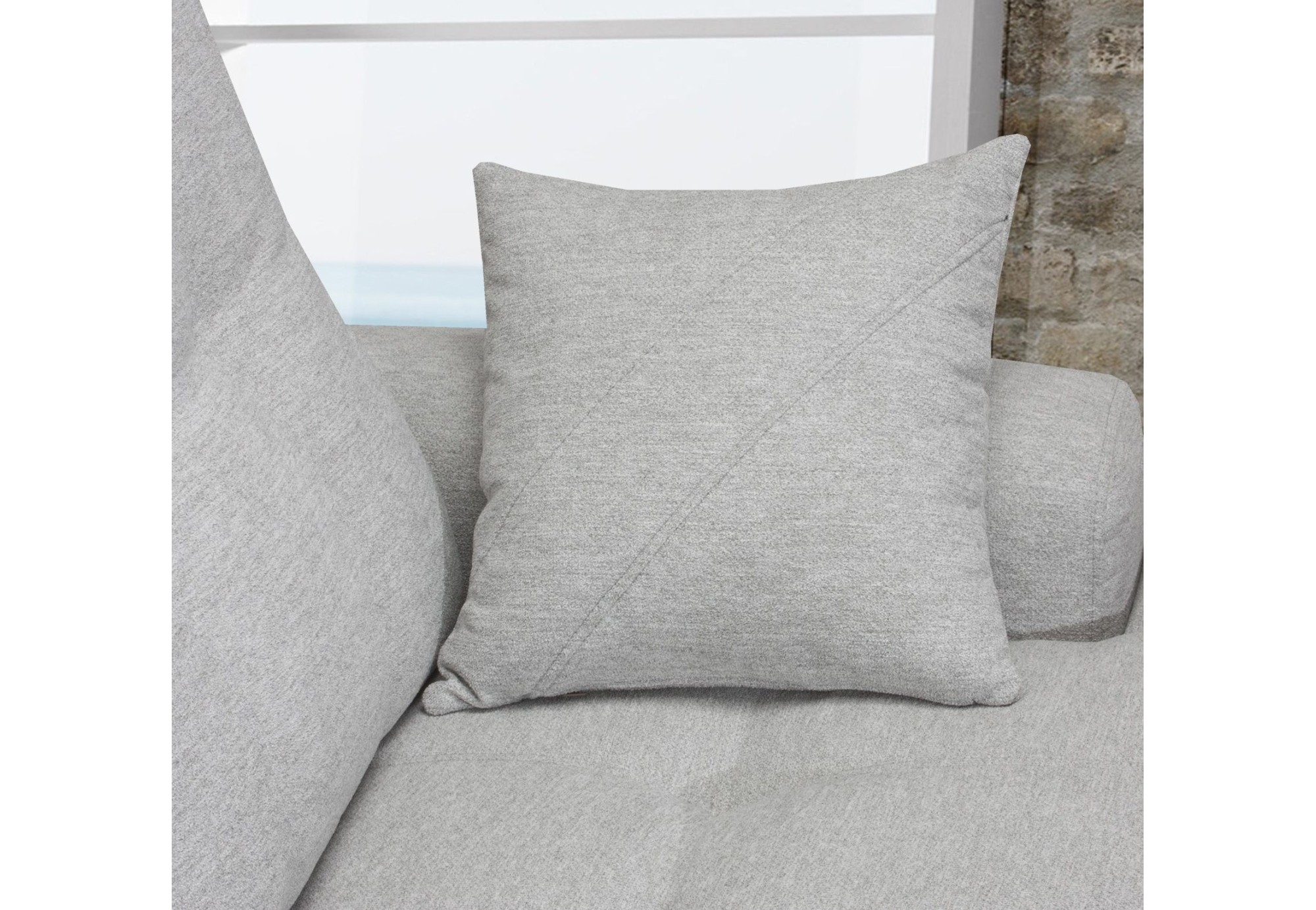 Sofá de piel con chaise longue PERLA | Comprar sofás online