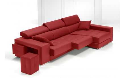 Chaise longue puff y arcón