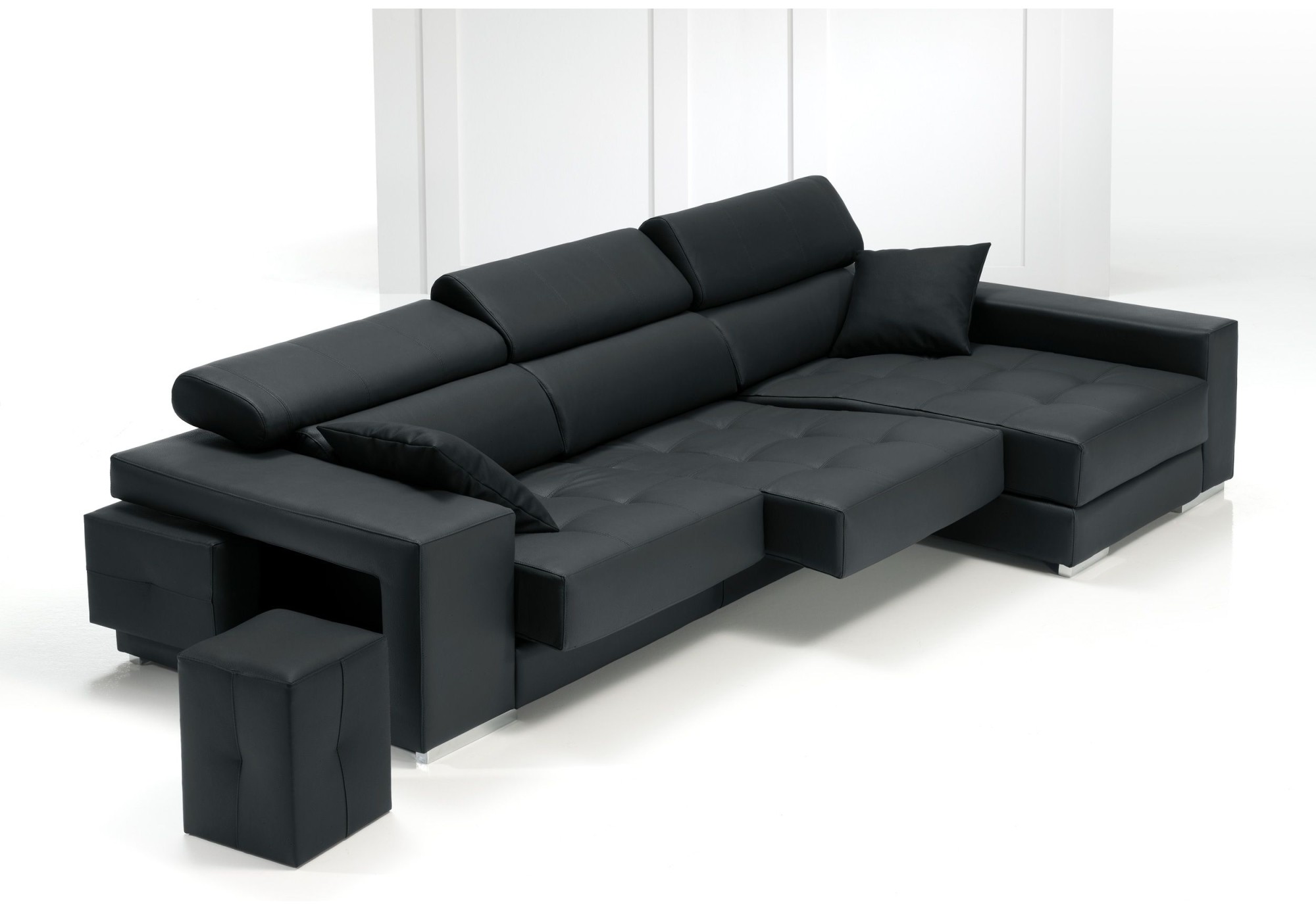 Chaiselongue con puffs y asientos deslizantes Mustang | Sofahogar