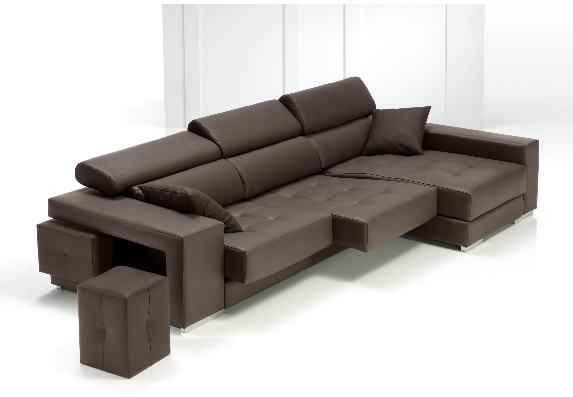 Chaiselongue con puffs y asientos deslizantes Mustang | Sofahogar
