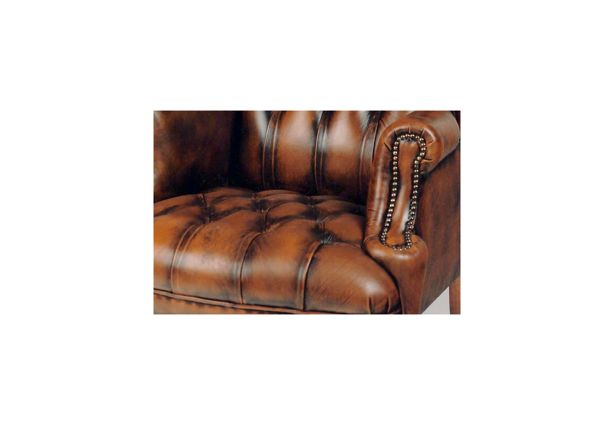 Sillón Piel inglés Arundel | Sillón de piel hecho en España Sofahogar