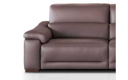 Sofá Piel Natural Lujo Contemporáneo Modelo NEVADA