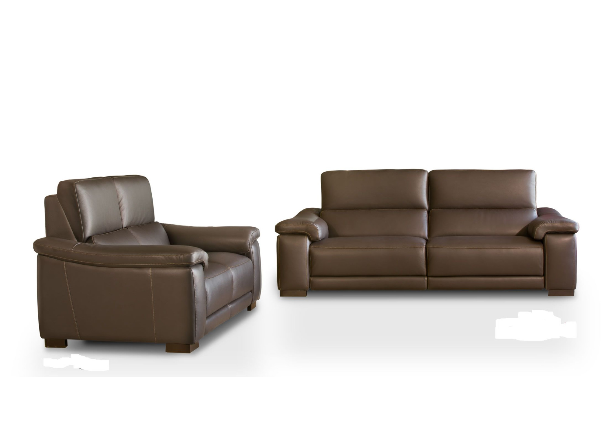 Sofá de piel MONTPELIER | Sofá de estilo contemporáneo | Sofahogar