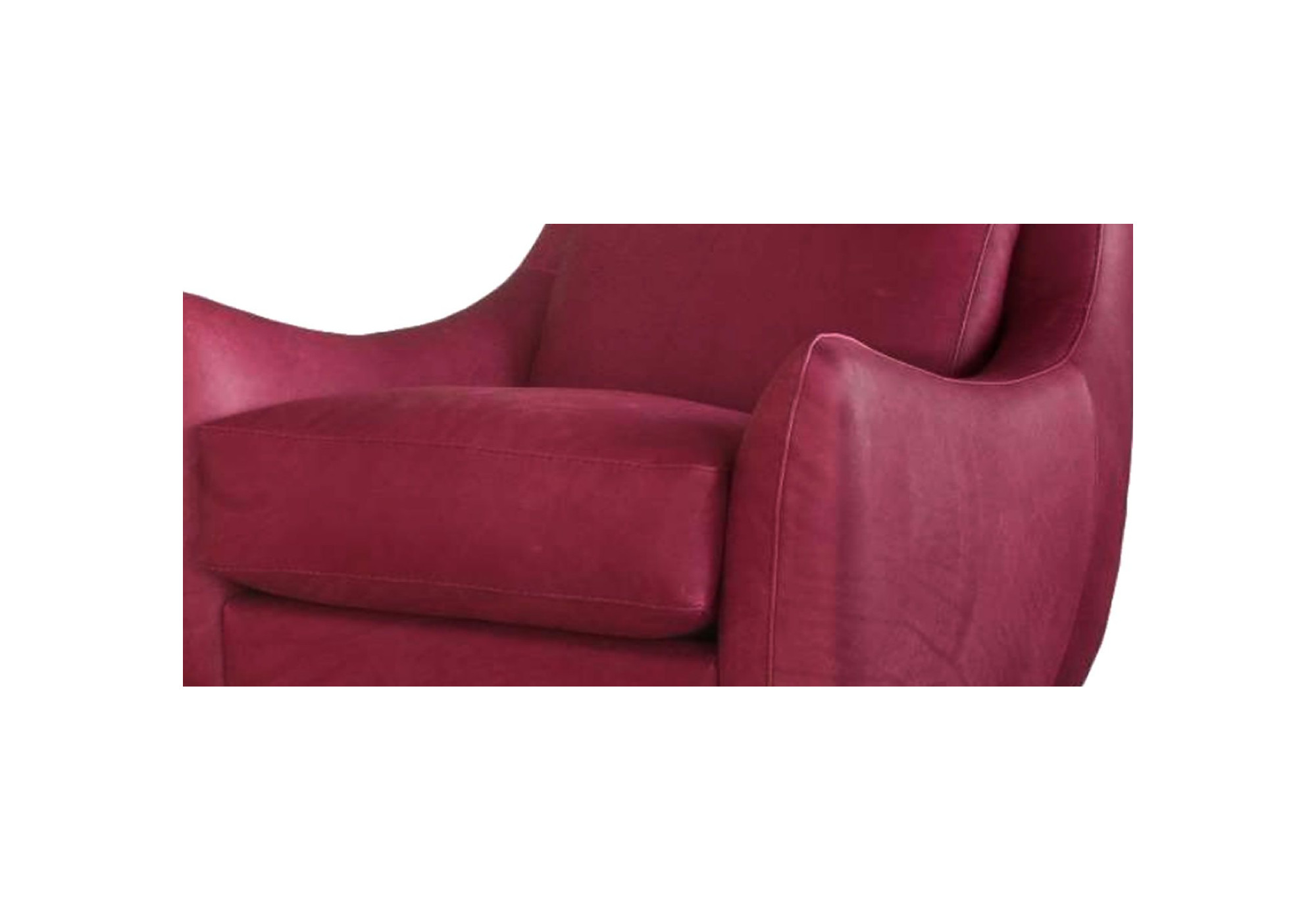 Sillón giratorio de piel RALEIGH | Sillón de piel moderno | Sofahogar