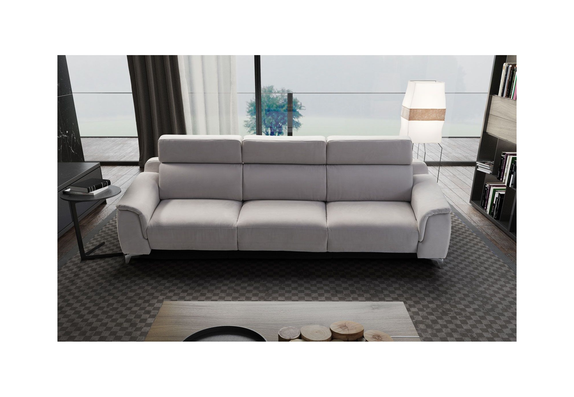 Chaise Longue Relax Eléctrico Moderna Piel Natural - ESTEFANIA