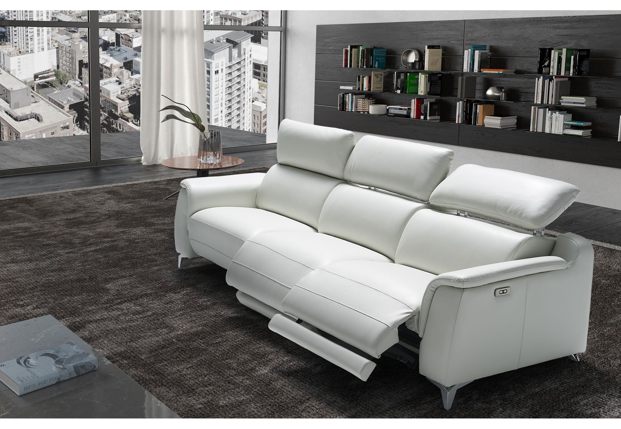 Sofá de relax eléctrico a motor Saturno II | Sofás de piel | Sofahogar