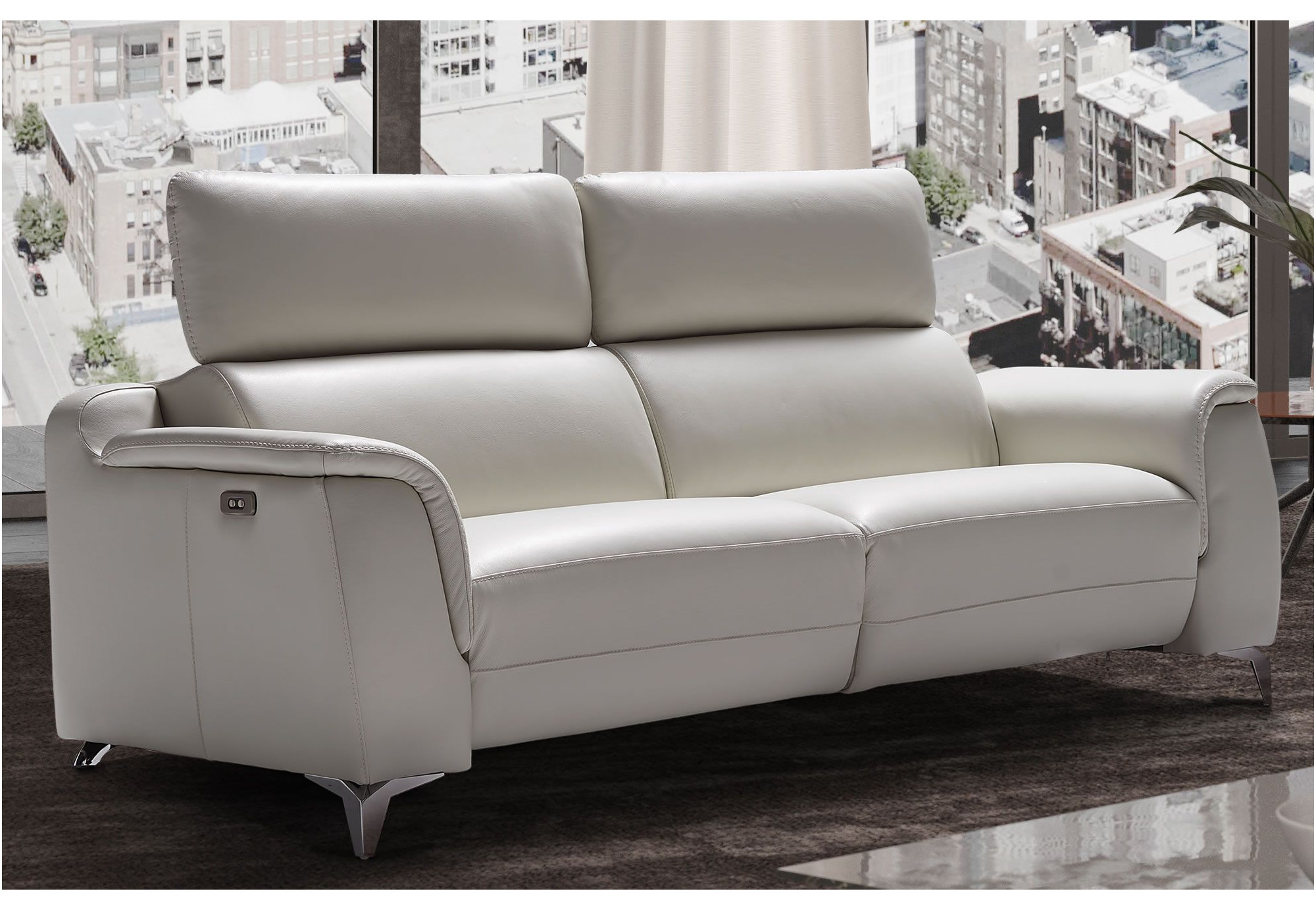 Sofá de relax eléctrico a motor Saturno II | Sofás de piel | Sofahogar