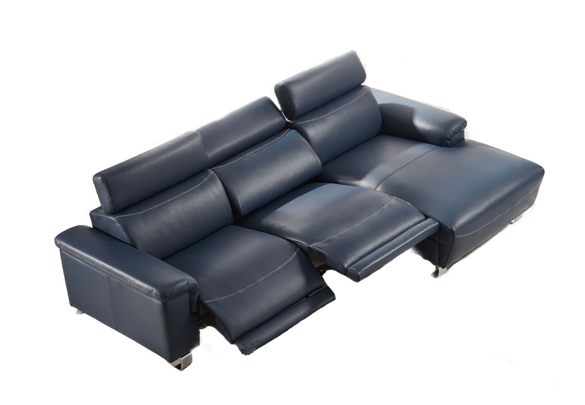 Chaise Longue Relax Eléctrico Piel Natural - modelo CONVER