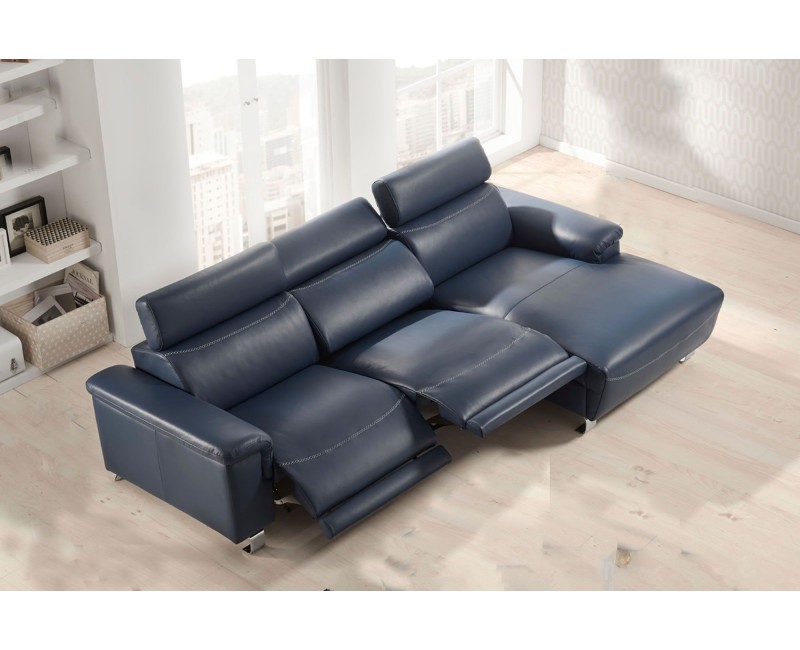 Chaise Longue Relax Eléctrico Piel Natural - modelo CONVER