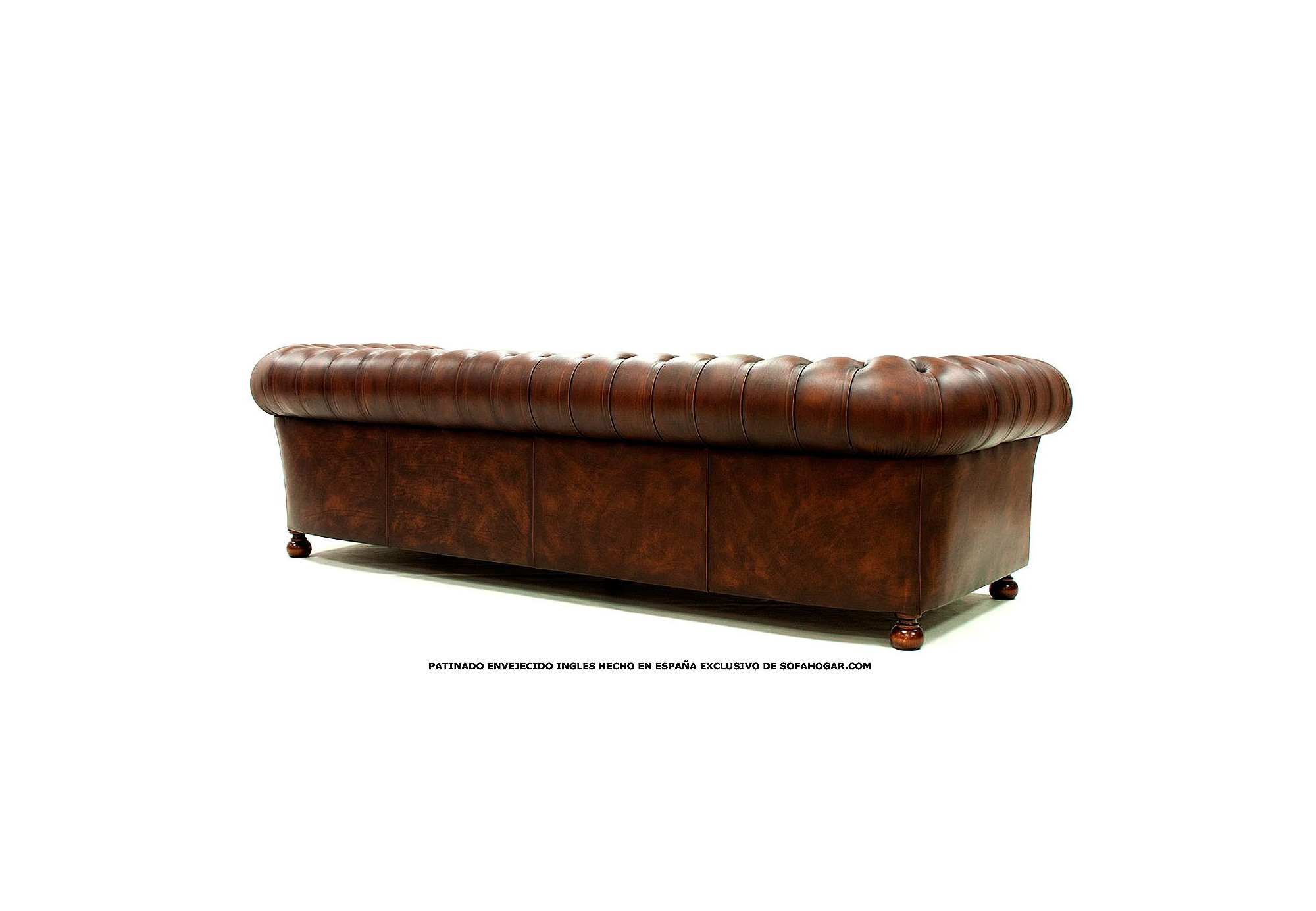 Sofá Chesterfield de piel vintage Kensington tachas | Sofahogar