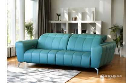 Sofá Relax de Diseño Pata Alta Piel Moderno, Modelo BRUNO