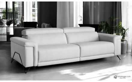 Sofá Modelo NANDA en Piel Natural Pata y Relax Motor.