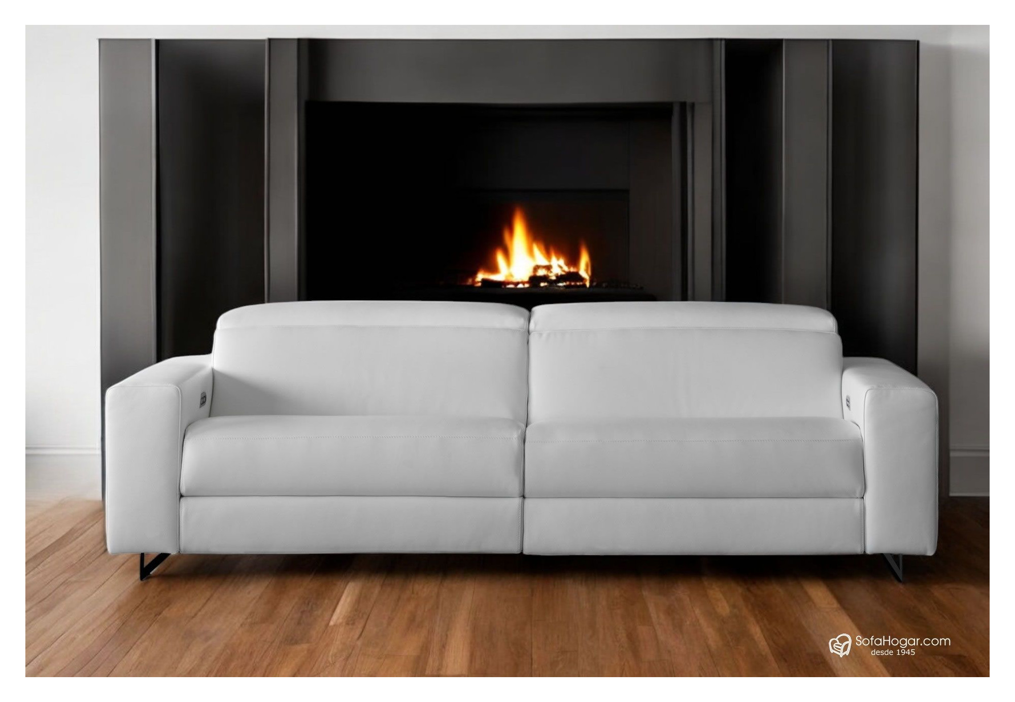 Sofá en Piel Moderno Relax Eléctrico de Alta Gama - Comodidad y Estilo