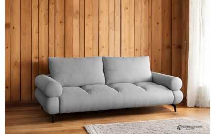 Sofá Piel Natural Diseño Gama Lujo Pata Alta Modelo NADIR