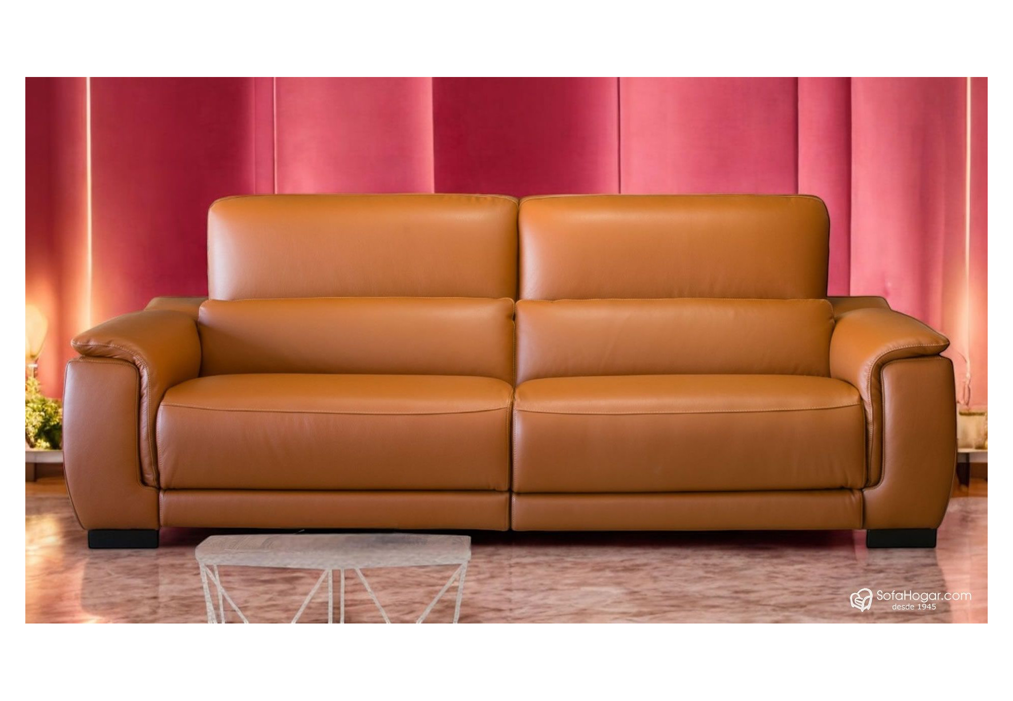 Sofá Piel Alta Gama Relax eléctrico a motor. | SofaHogar com.