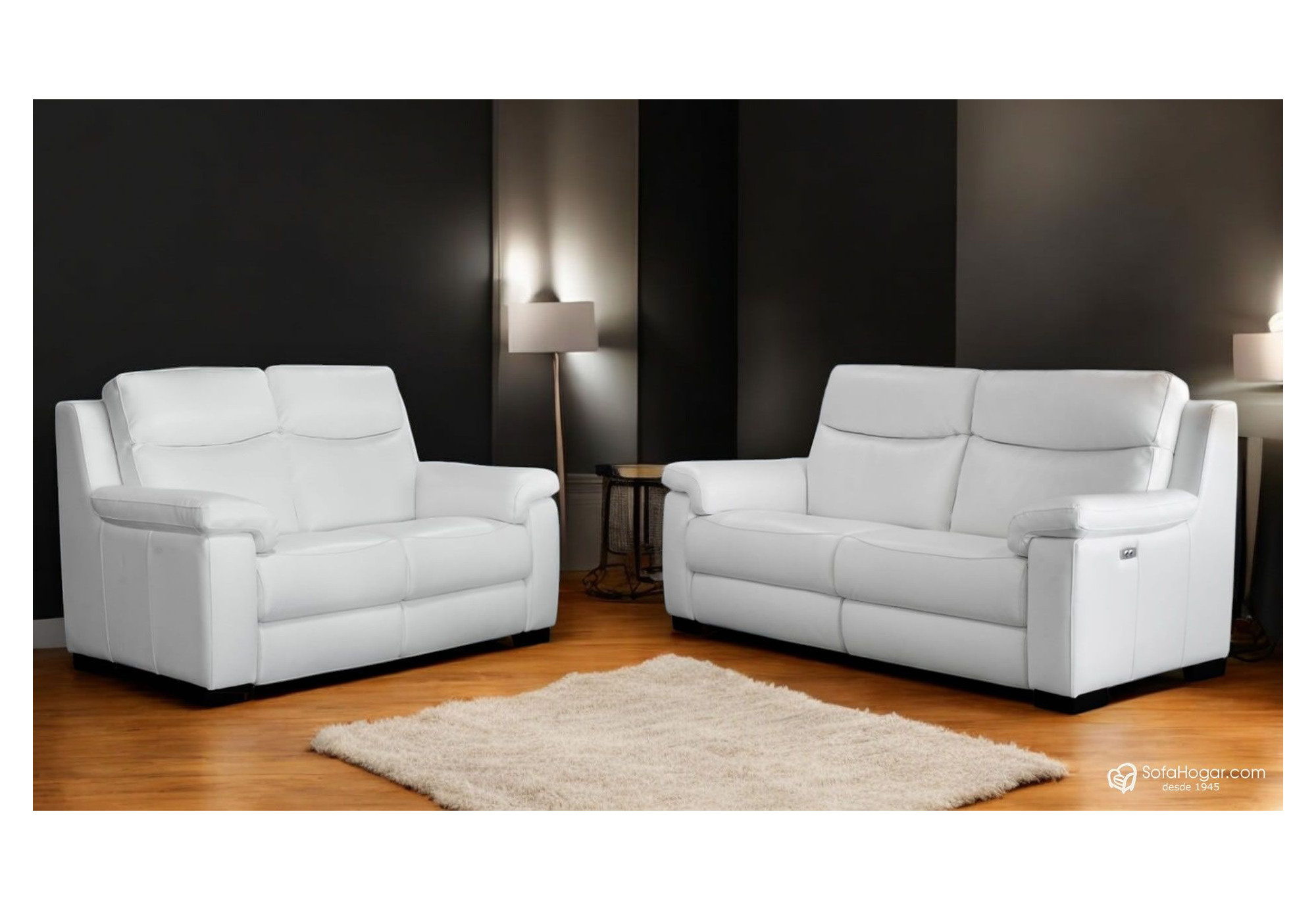 Sofá contemporáneo de 3 plazas en piel natural | PRECIUS | Sofahogar