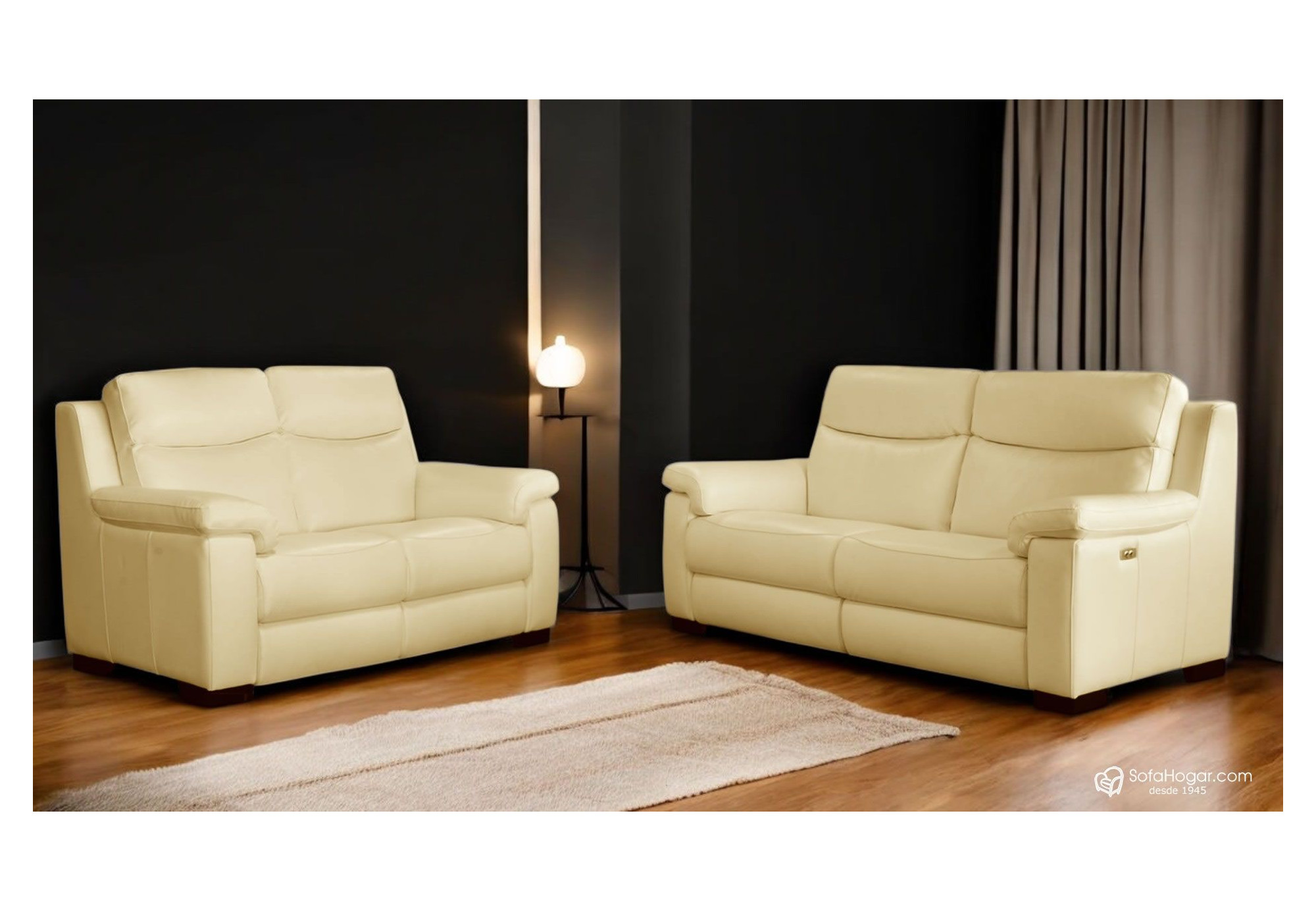 Sofá contemporáneo de 3 plazas en piel natural | PRECIUS | Sofahogar